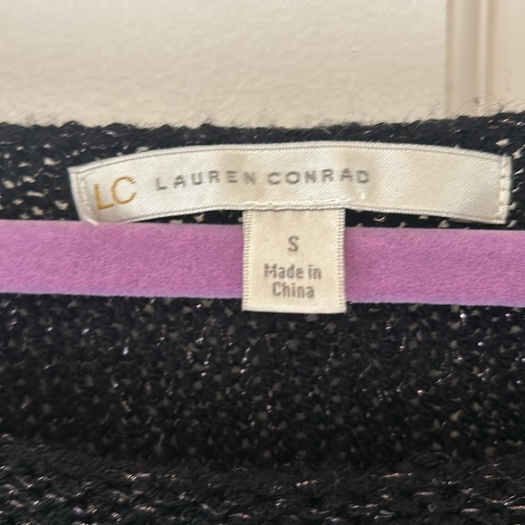 Lauren Conrad festive fuzzy heart sweater - Picture 4 of 6